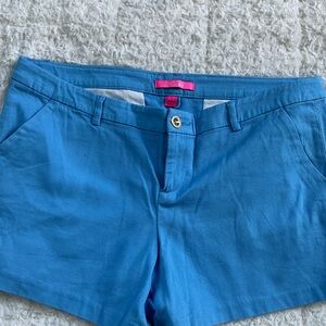 Lilly Pulitzer Callahan Stretch Short in Zanzibar Blue—Size 12